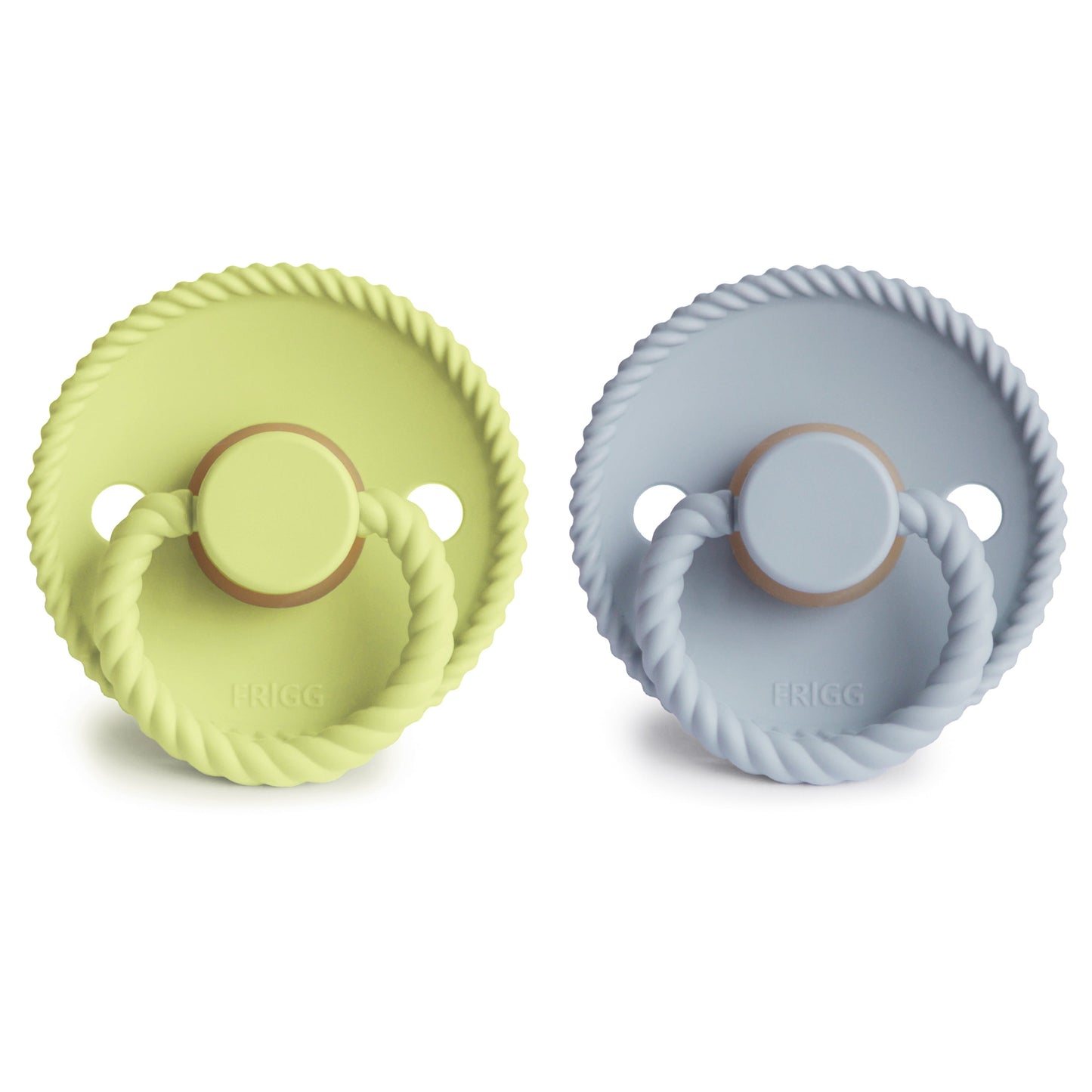 FRIGG Rope Natural Rubber Pacifier 2-Pack - Babies in Bloom