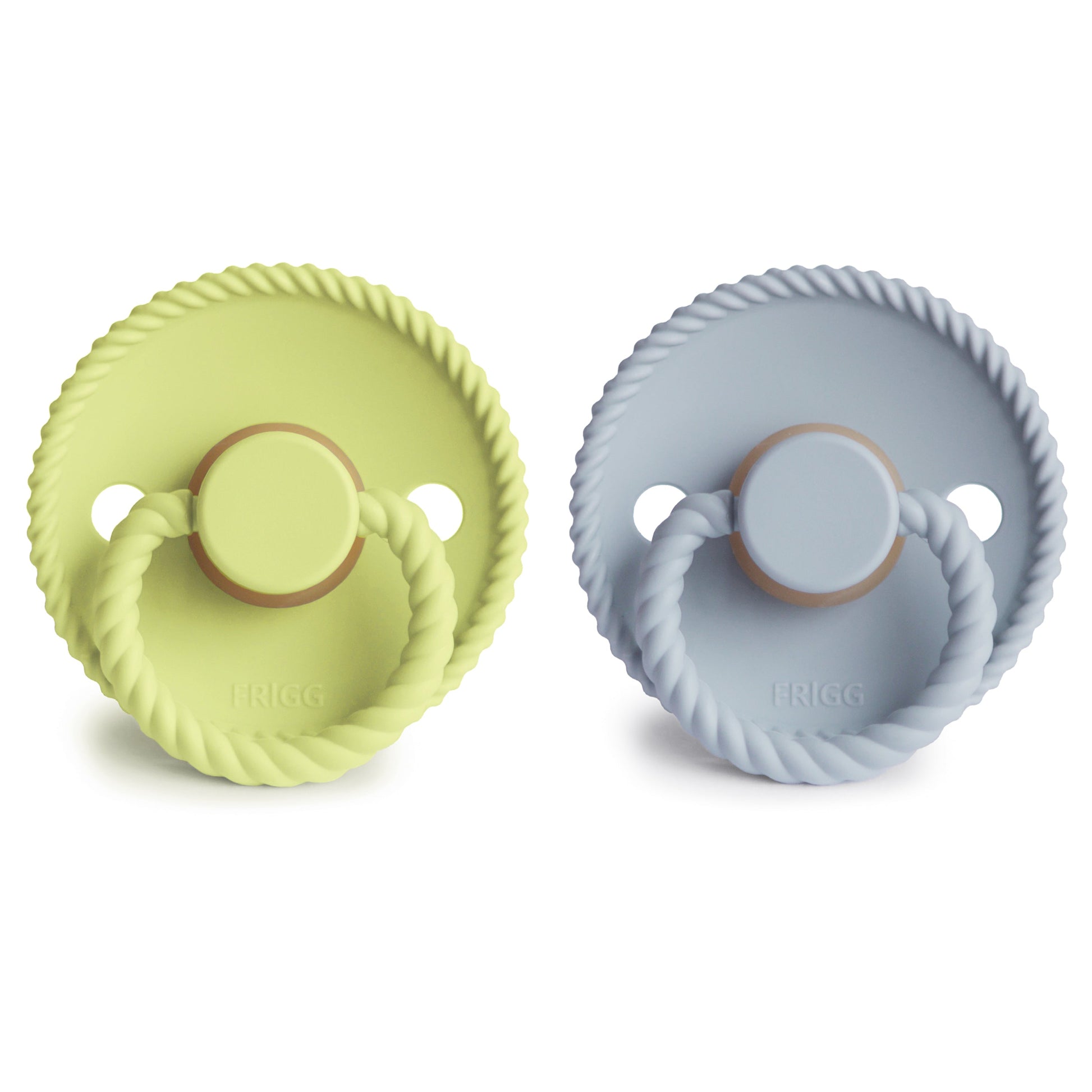 FRIGG Rope Natural Rubber Pacifier 2-Pack - Babies in Bloom