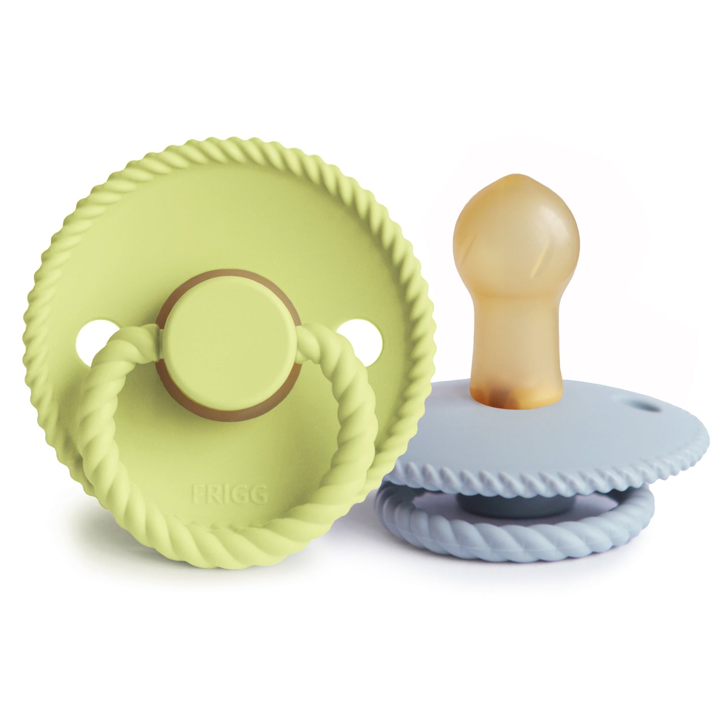 FRIGG Rope Natural Rubber Pacifier 2-Pack - Babies in Bloom