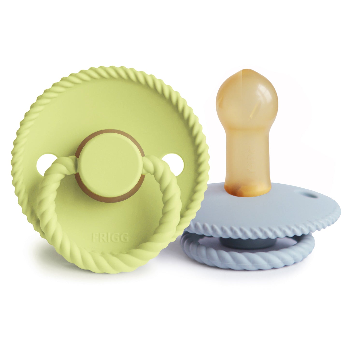 FRIGG Rope Natural Rubber Pacifier 2-Pack - Babies in Bloom