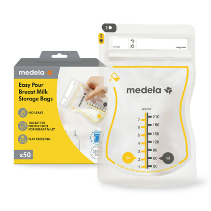 Medela Easy Pour Disposable Breast Milk Storage Bags