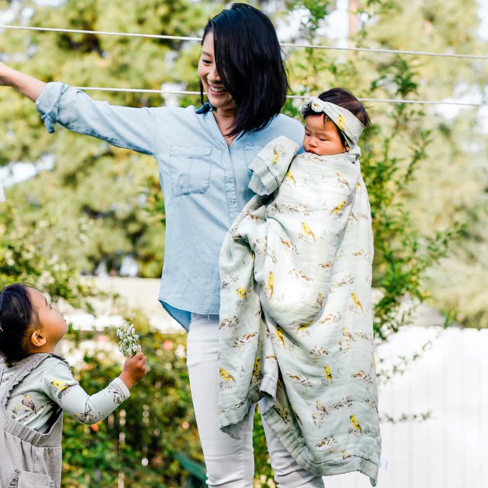 Butterfly Big Lovey Three-Layer Muslin Blanket