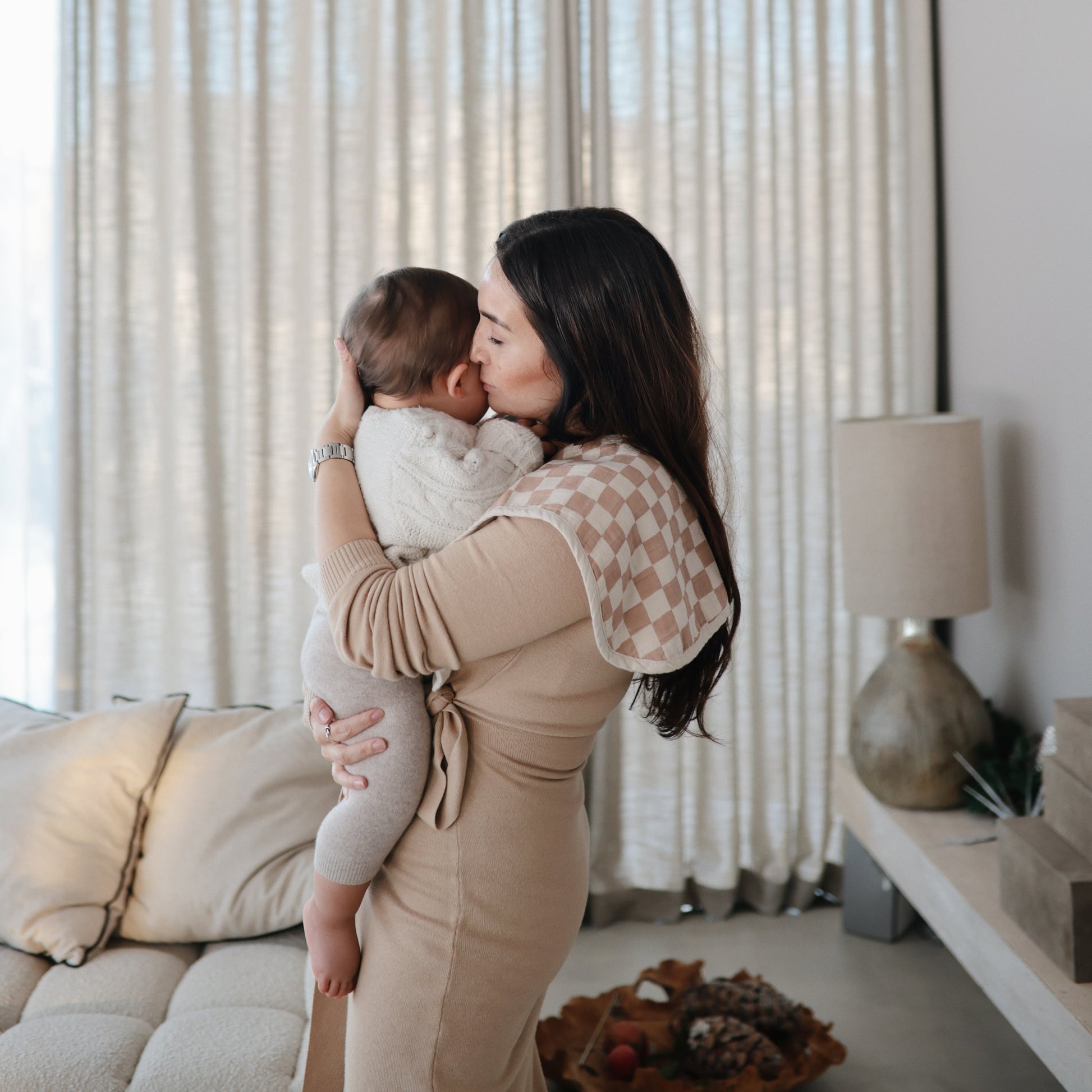 Organic Cotton Muslin Burp Cloth 2-Pack - Babies in Bloom