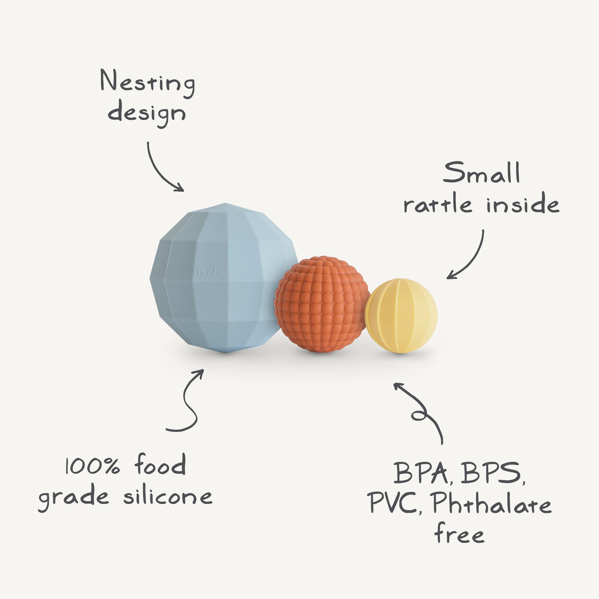 Nesting Spheres Sensory Toy - Babies in Bloom