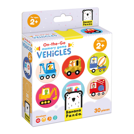 Banana Panda "Vehicles" On-the-Go Memory Game