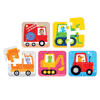 Banana Panda "Vehicles" On-the-Go Puzzles