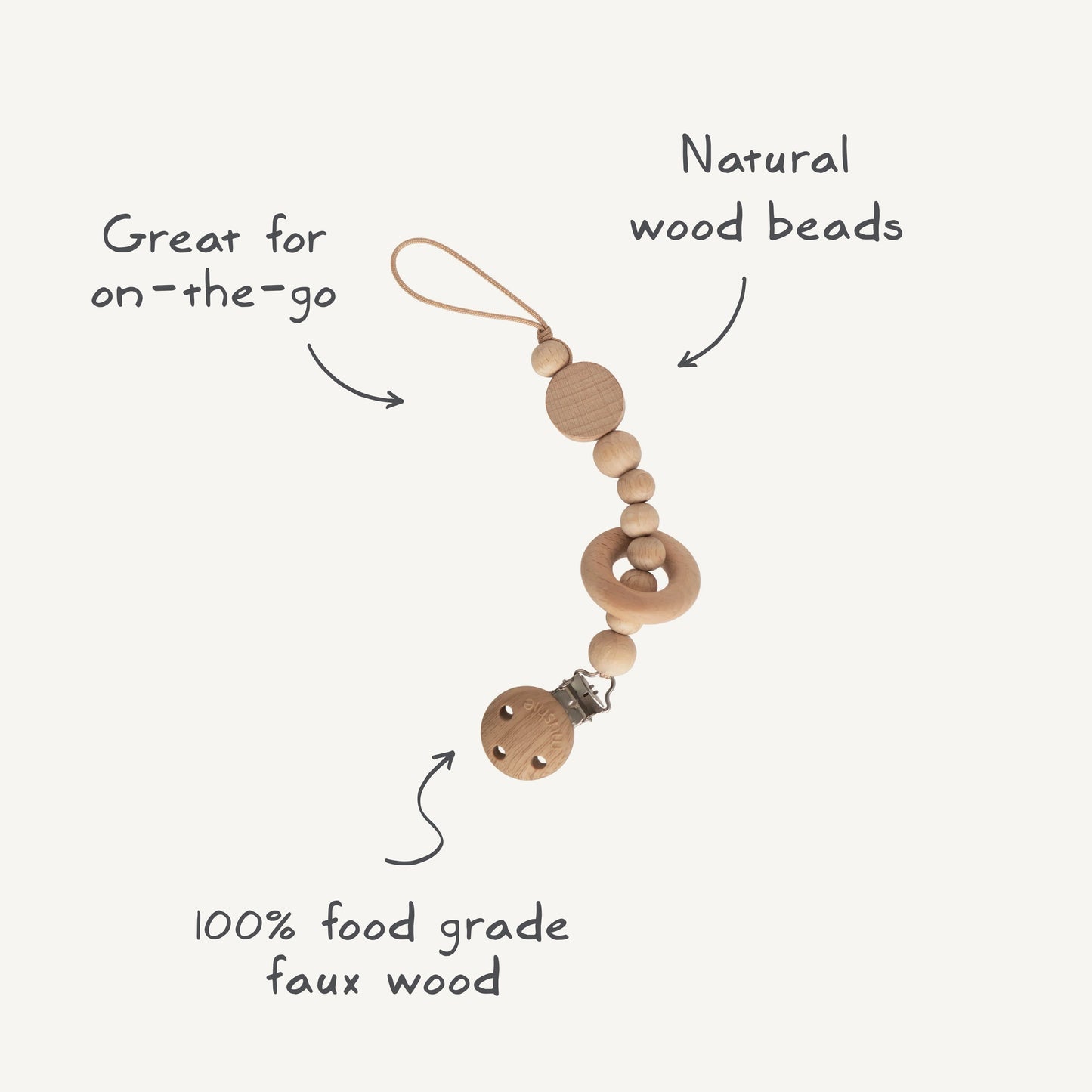 Silicone Pacifier Clip | Mila - Babies in Bloom