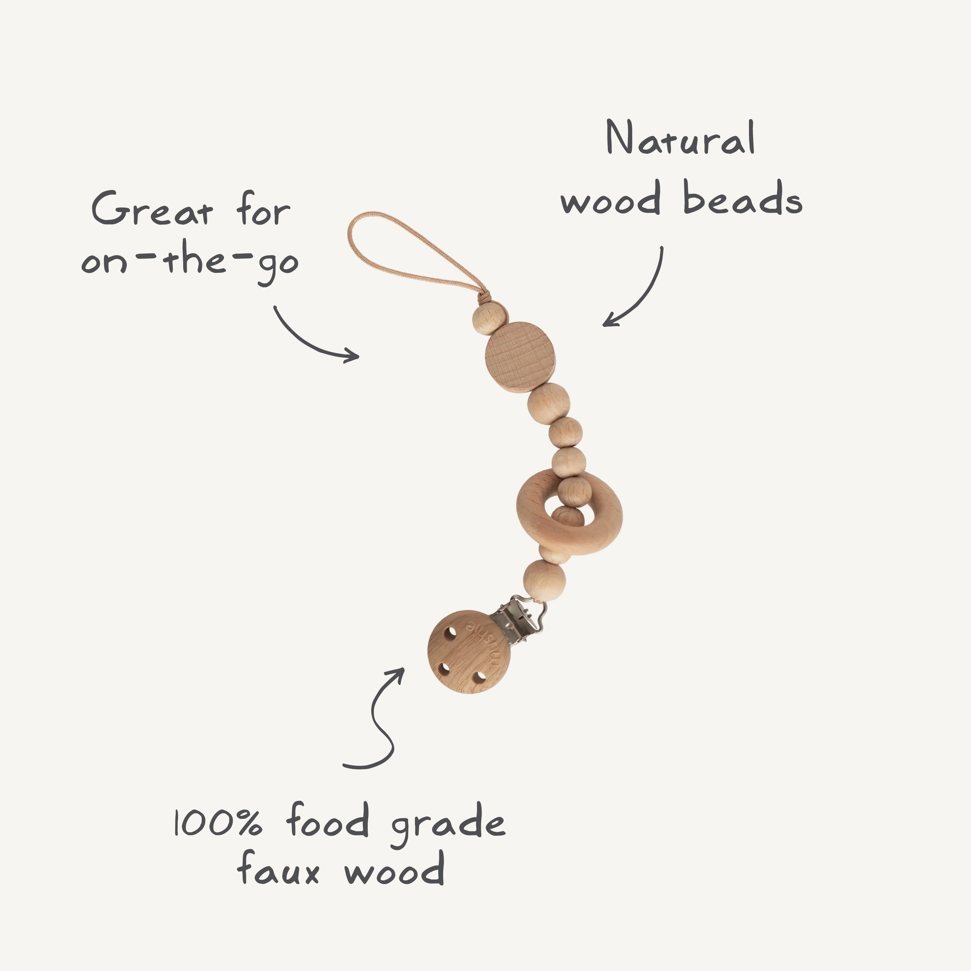 Silicone Pacifier Clip | Mila - Babies in Bloom