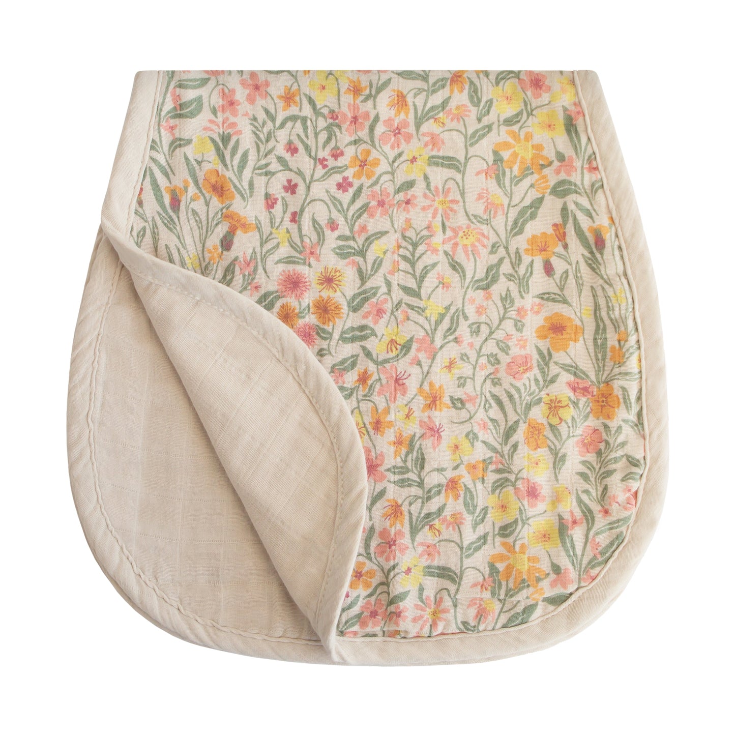Organic Cotton Muslin Burp Cloth 2-Pack - Babies in Bloom