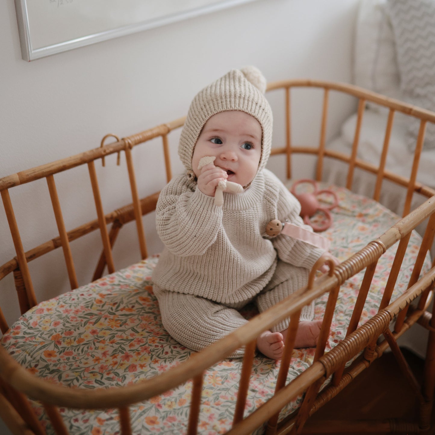 Mini Muslin Crib Sheet - Babies in Bloom