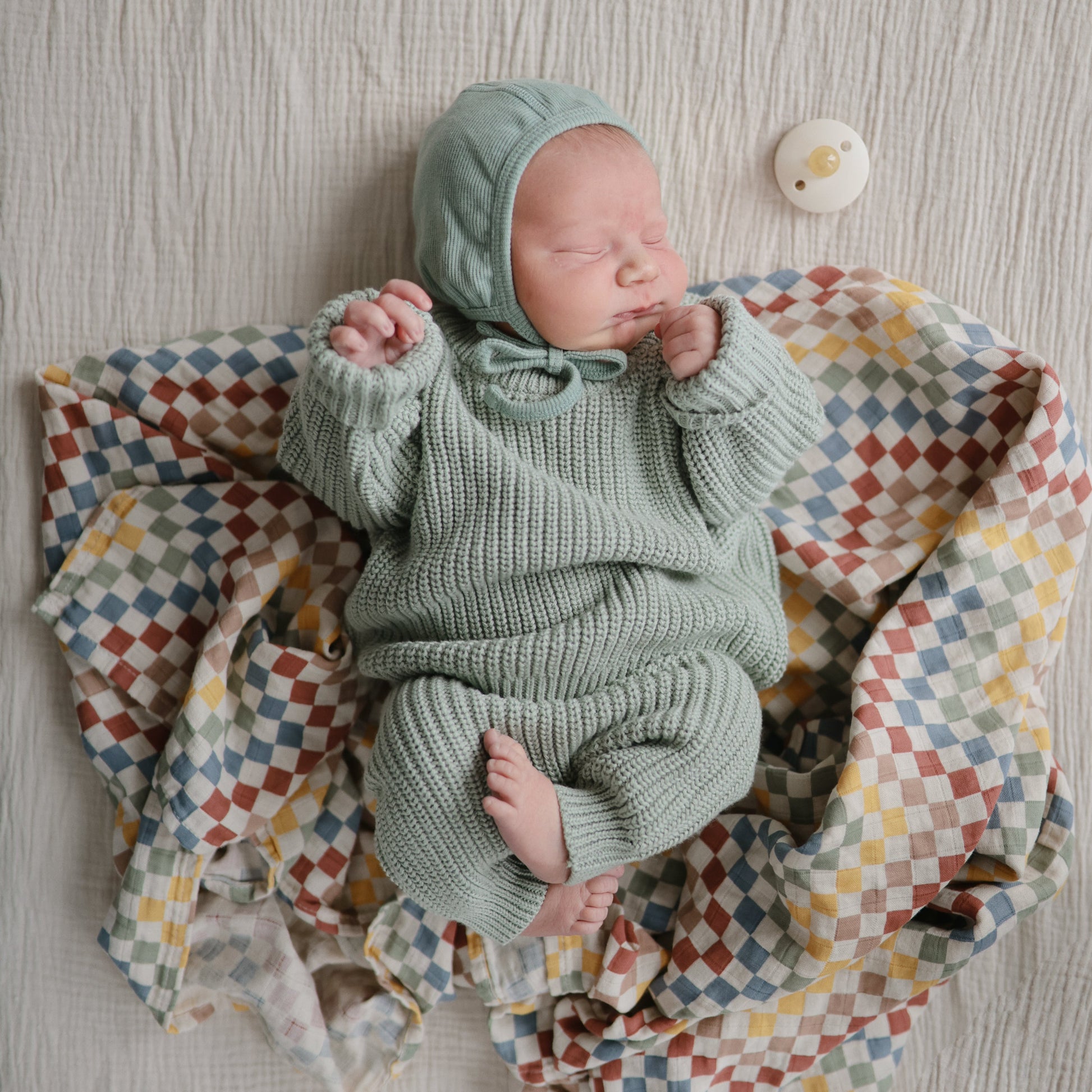 Organic Cotton Muslin Swaddle Blanket - Babies in Bloom