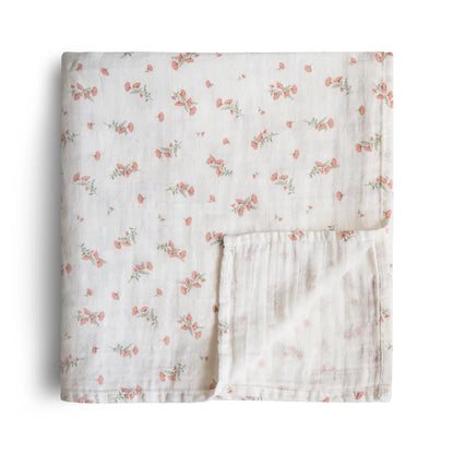 Mushie Organic Cotton Muslin Swaddle Blankets