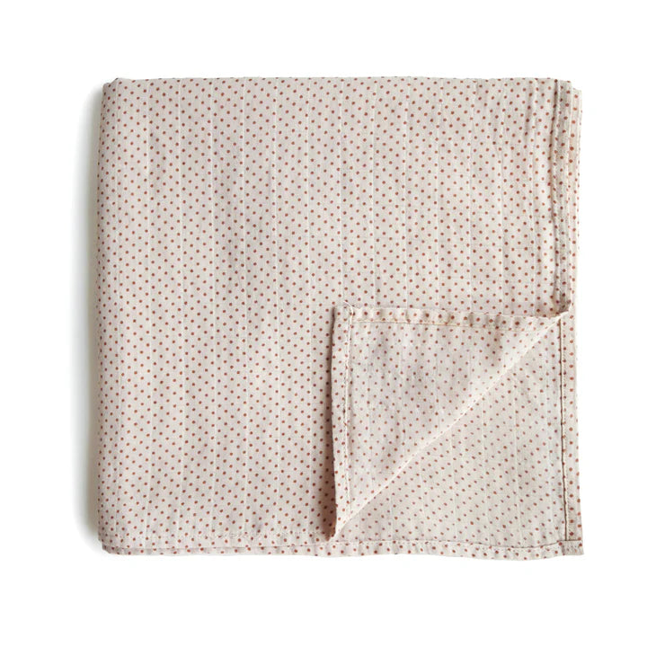 Mushie Organic Cotton Muslin Swaddle Blankets