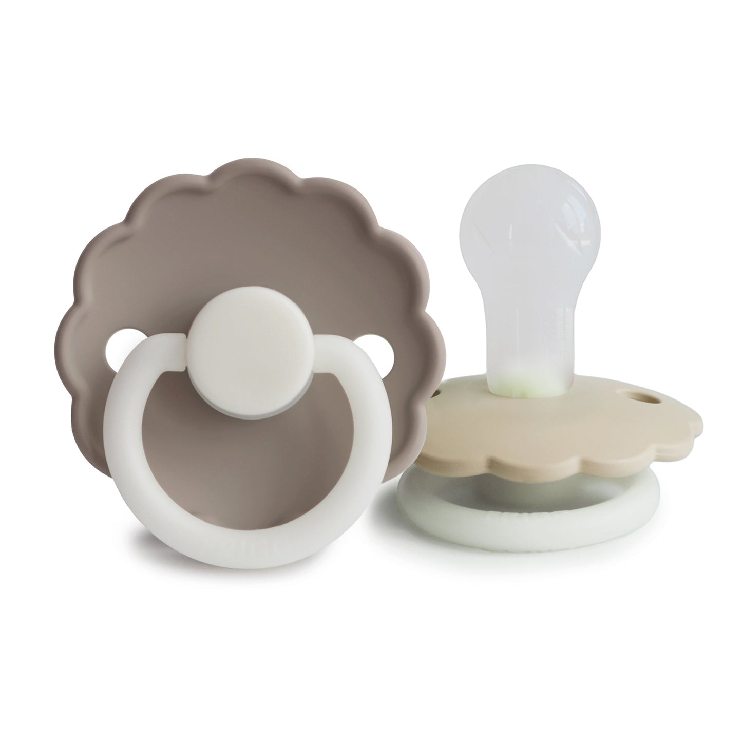 FRIGG Daisy Night Silicone Pacifier 2-Pack - Babies in Bloom