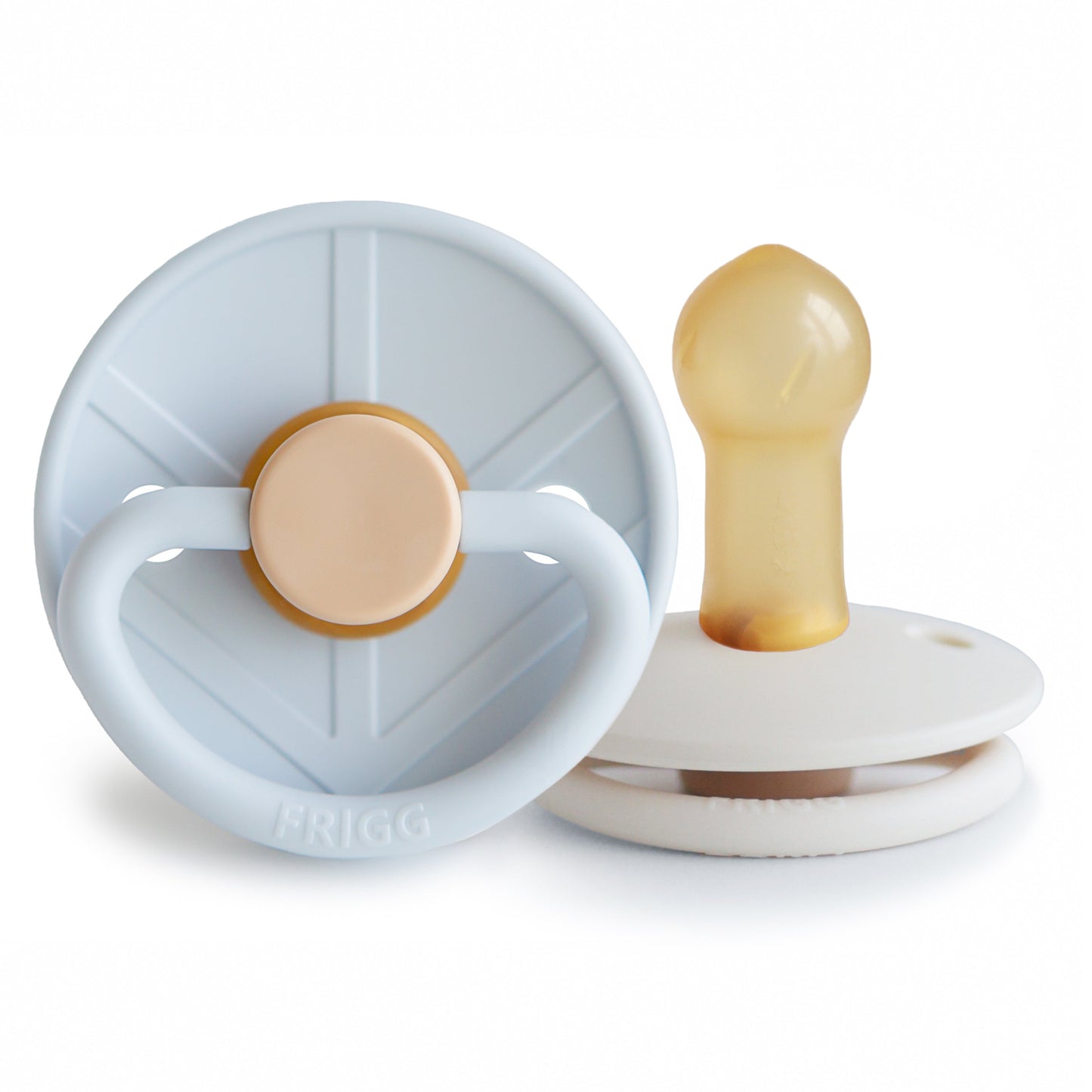 FRIGG Little Viking Natural Rubber Pacifier 2-Pack - Babies in Bloom