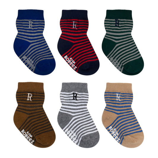 Regency Stripe 6-Pack Baby Socks