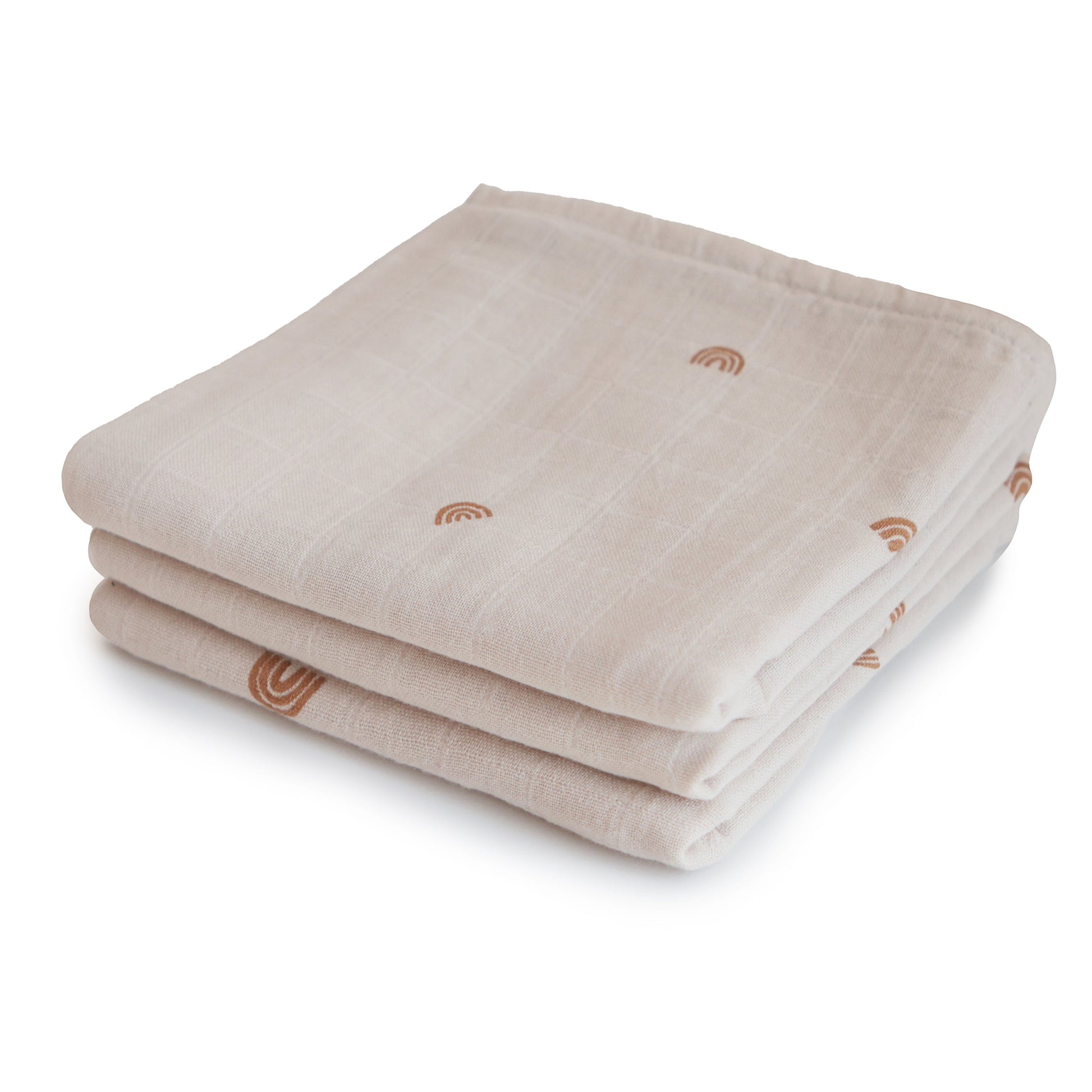 Organic Cotton Muslin Cloths 3-Pack - Babies in Bloom