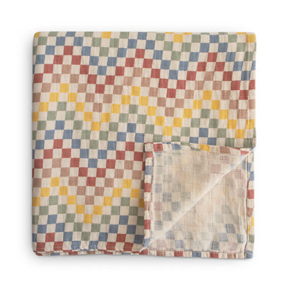 Mushie Organic Cotton Muslin Swaddle Blankets