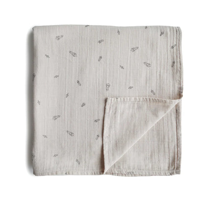 Mushie Organic Cotton Muslin Swaddle Blankets