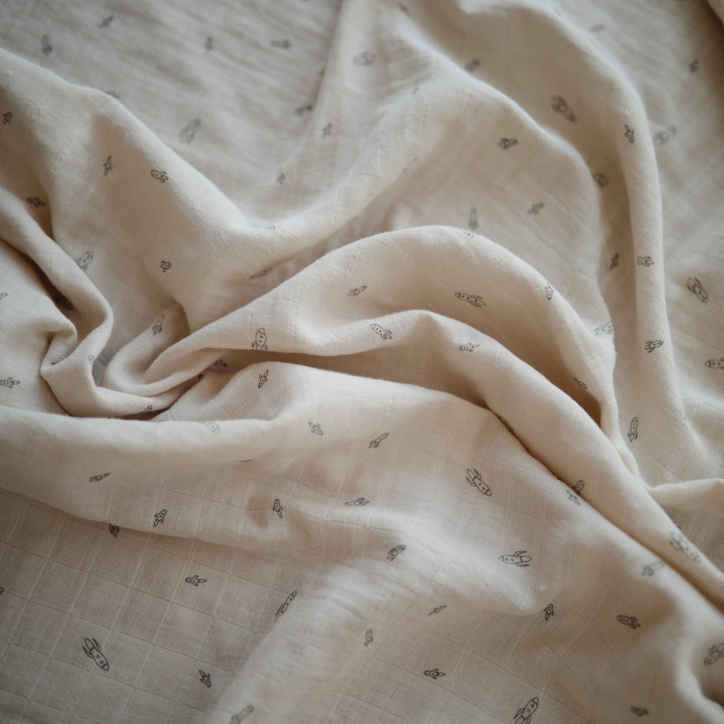 Organic Cotton Muslin Swaddle Blanket - Babies in Bloom