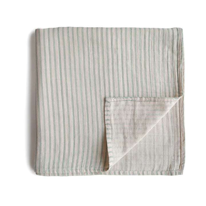 Mushie Organic Cotton Muslin Swaddle Blankets