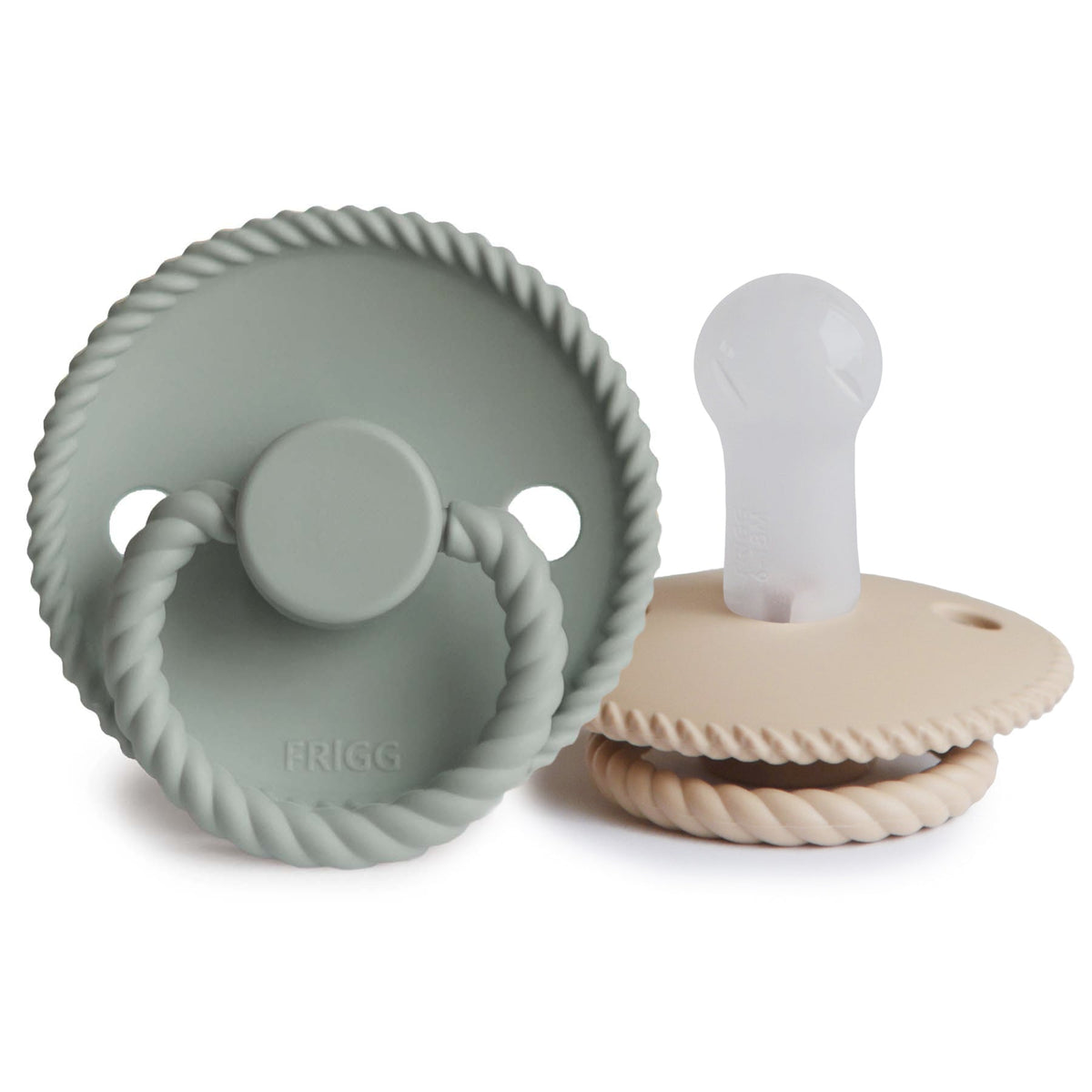 FRIGG Rope Silicone Pacifier 2-Pack - Babies in Bloom