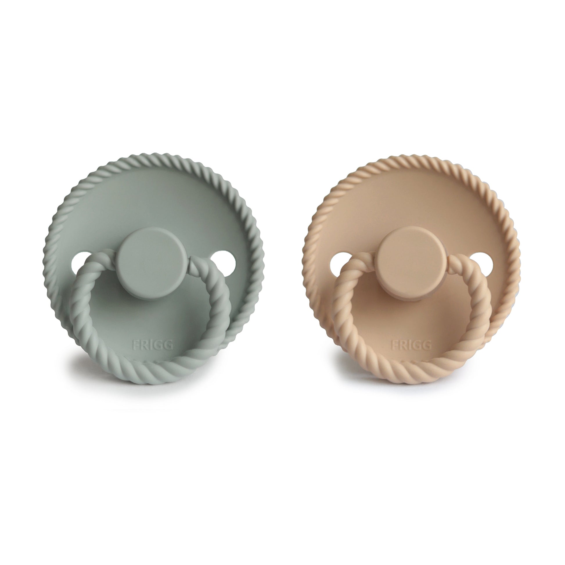 FRIGG Rope Silicone Pacifier 2-Pack - Babies in Bloom