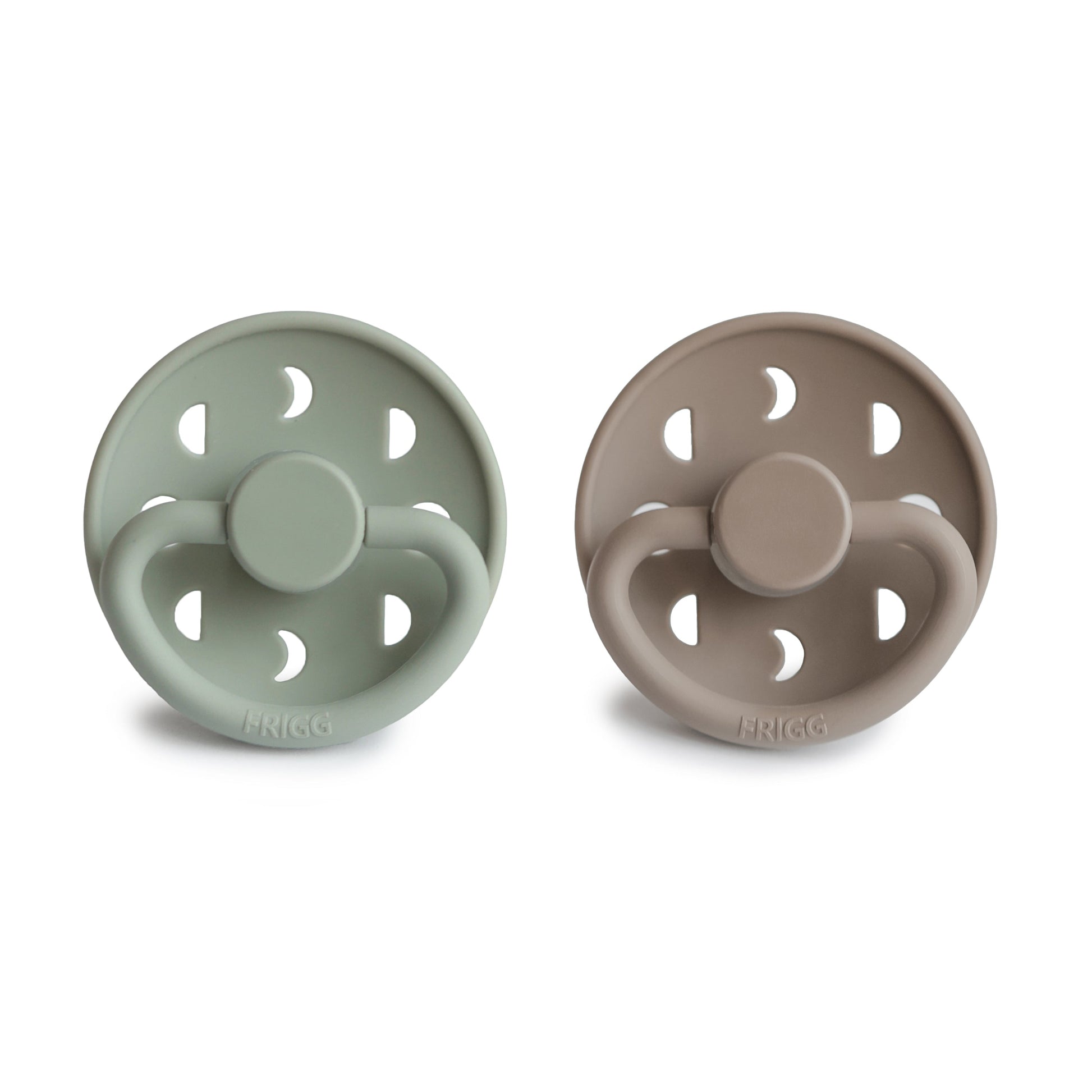 FRIGG Moon Silicone Pacifier 2-Pack - Babies in Bloom