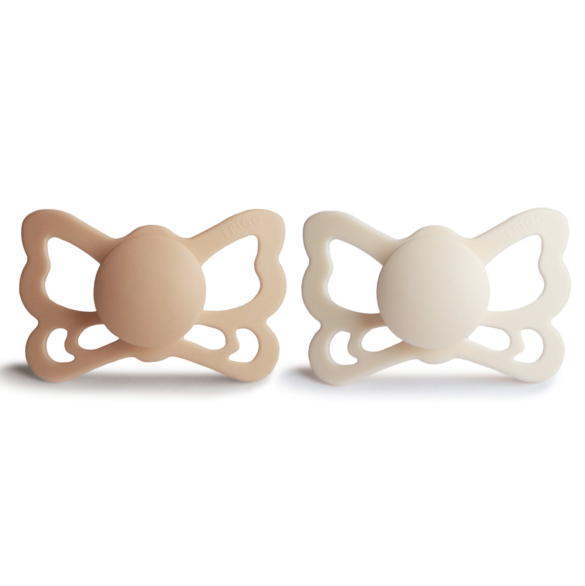 FRIGG Butterfly Anatomical Silicone Pacifier 2-Pack (6-18 Months) - Babies in Bloom