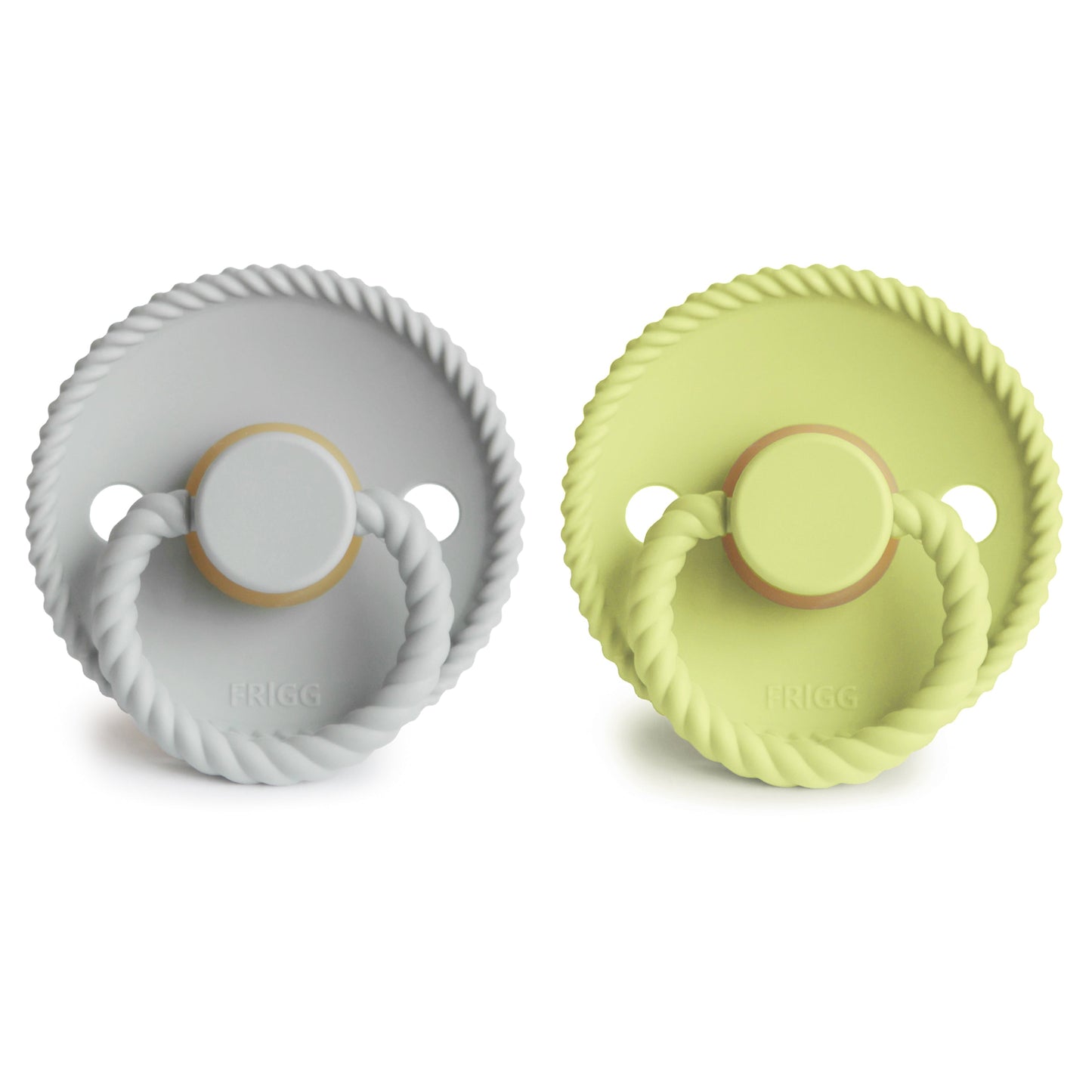 FRIGG Rope Natural Rubber Pacifier 2-Pack - Babies in Bloom