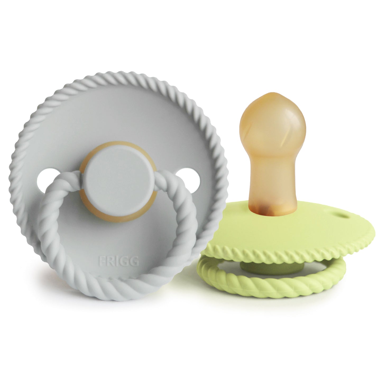 FRIGG Rope Natural Rubber Pacifier 2-Pack - Babies in Bloom