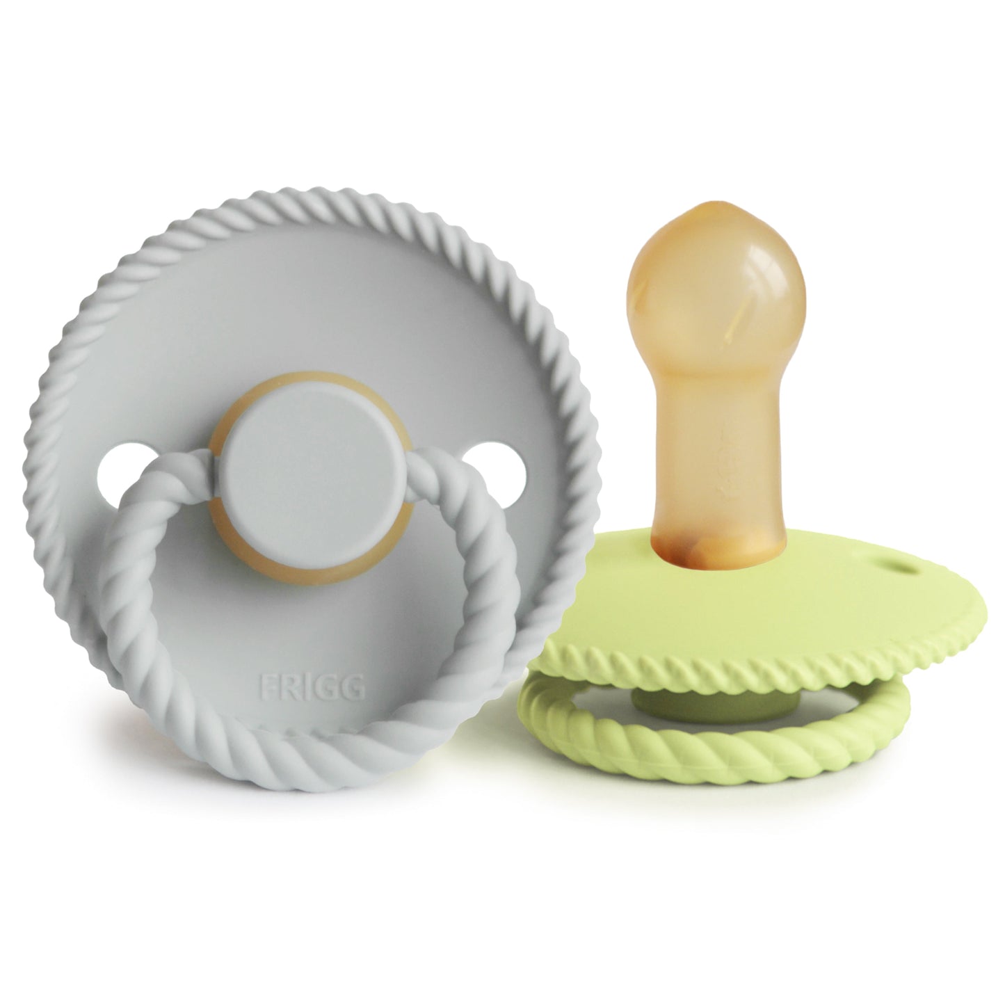 FRIGG Rope Natural Rubber Pacifier 2-Pack - Babies in Bloom
