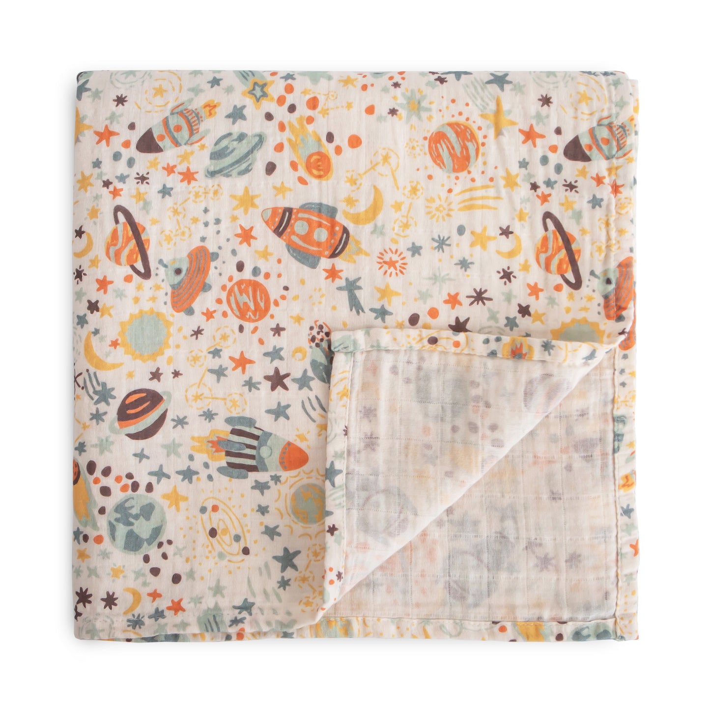 Organic Cotton Muslin Swaddle Blanket - Babies in Bloom