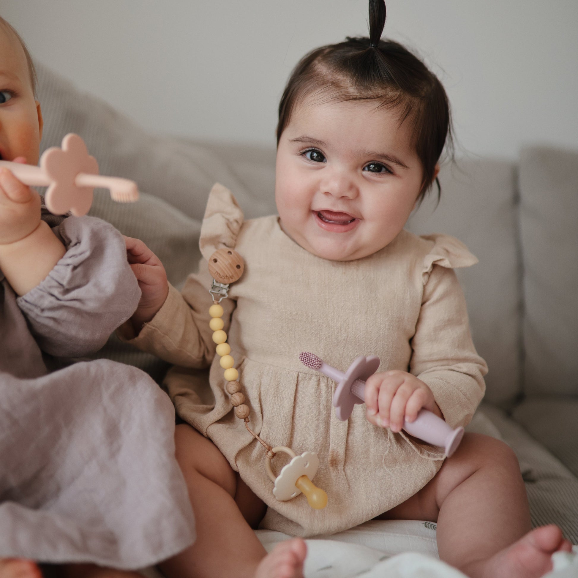 Silicone Pacifier Clip | Eva - Babies in Bloom