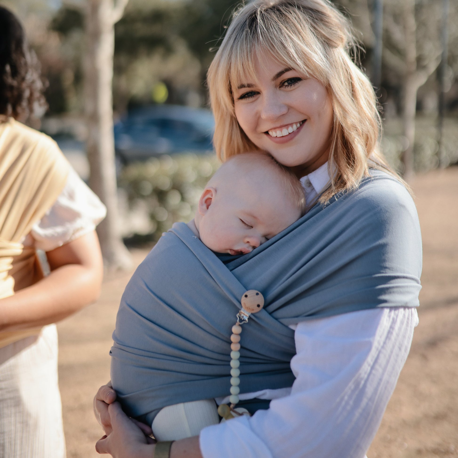 Silicone Pacifier Clip | Eva - Babies in Bloom