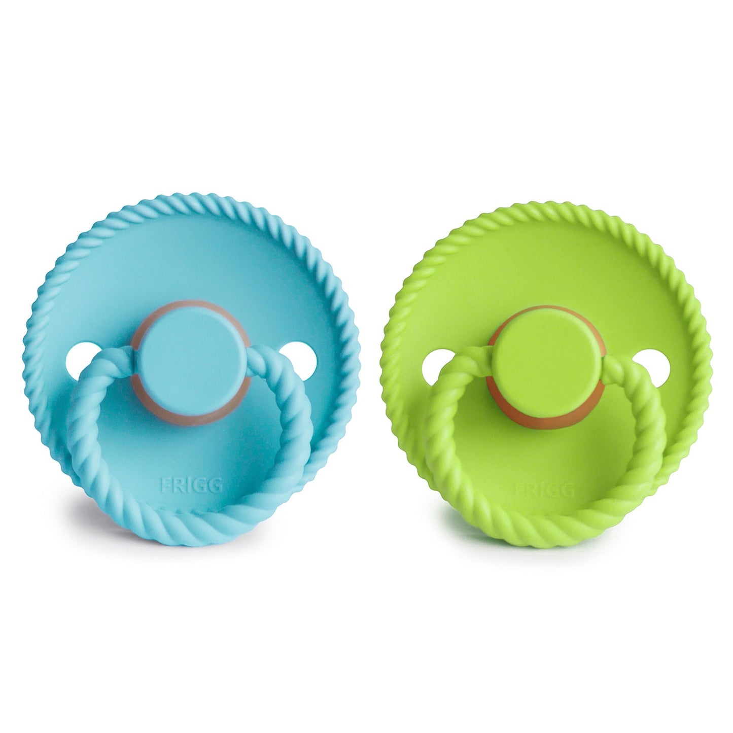 FRIGG Rope Natural Rubber Pacifier 2-Pack - Babies in Bloom