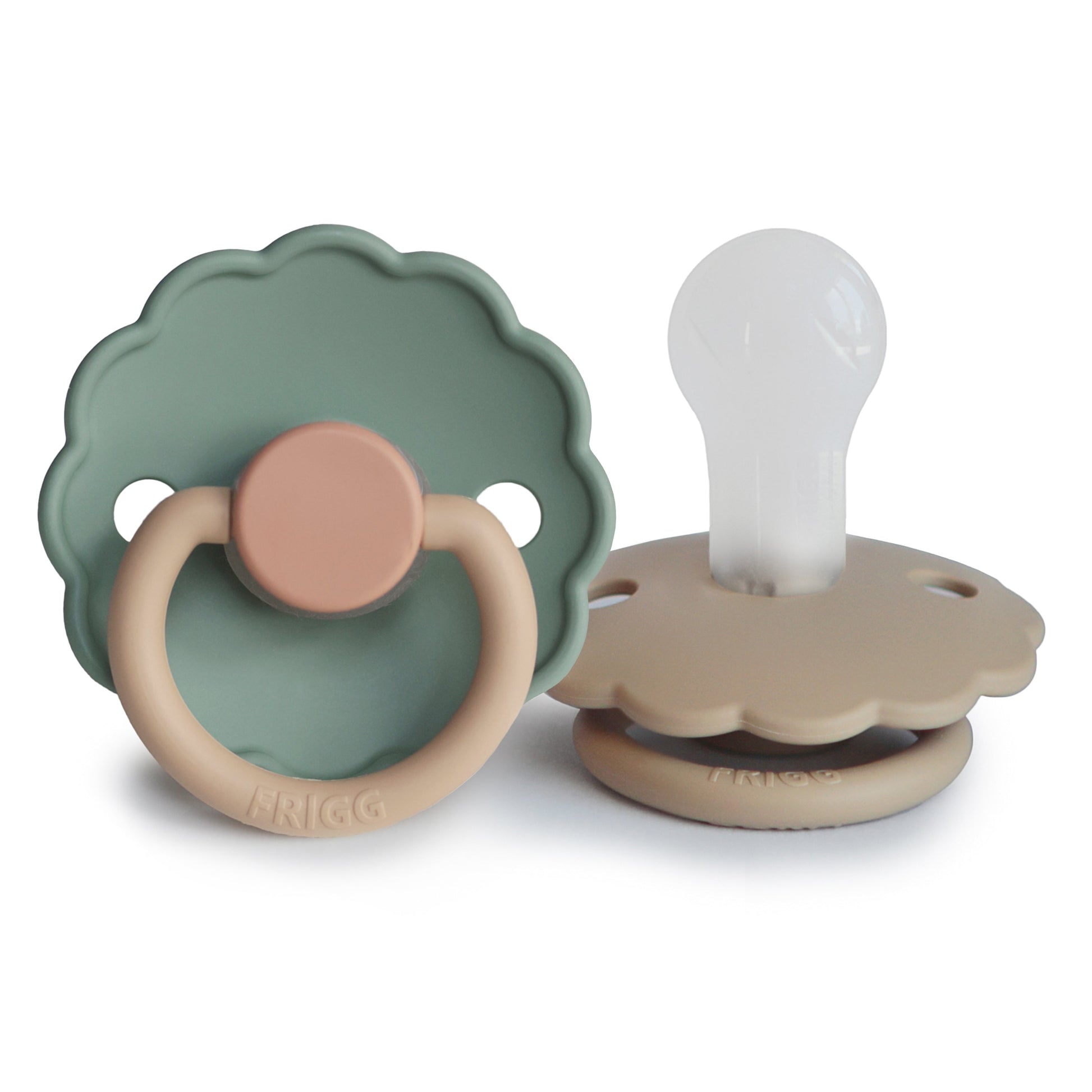 FRIGG Daisy Silicone Pacifier 2-Pack - Babies in Bloom