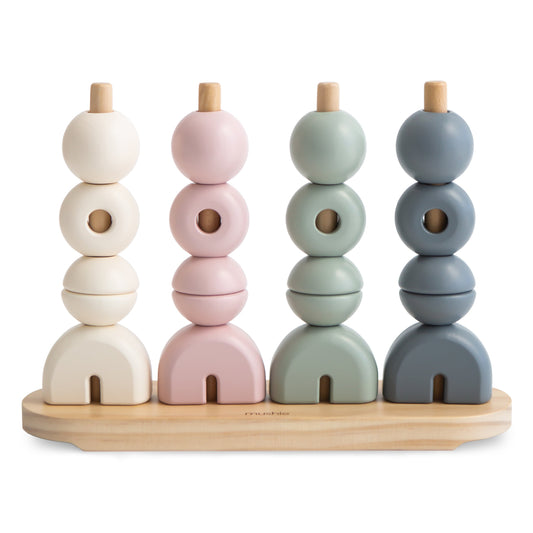 Wooden Multi Shape Stacker - Babies in Bloom
