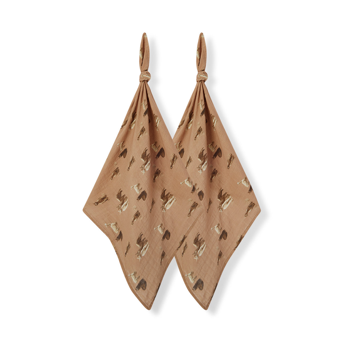 Alpaca Organic Cotton Two-Piece Burp Cloth Set