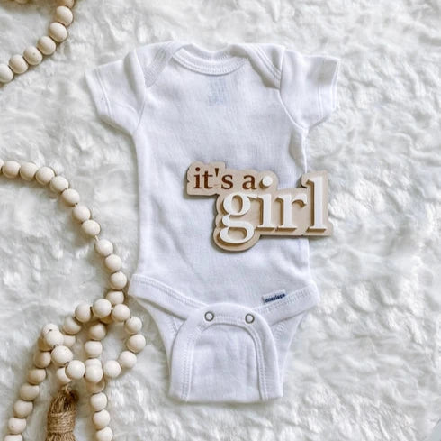 "It's a Girl" Announcement Sign