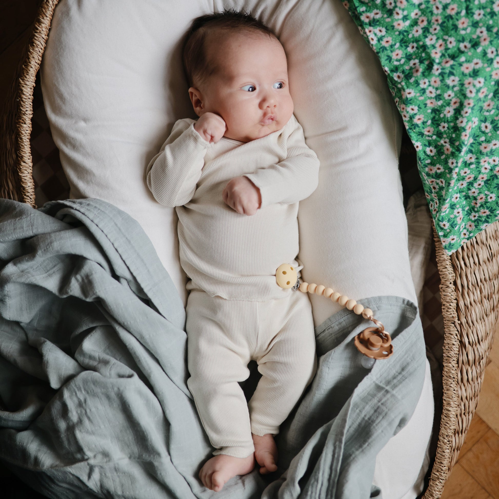 Organic Cotton Muslin Swaddle Blanket - Babies in Bloom