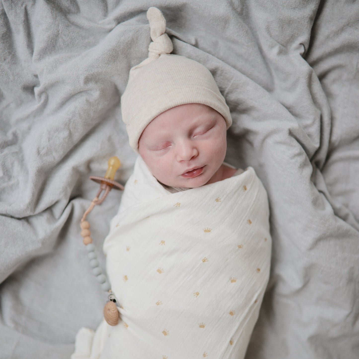 Organic Cotton Muslin Swaddle Blanket - Babies in Bloom