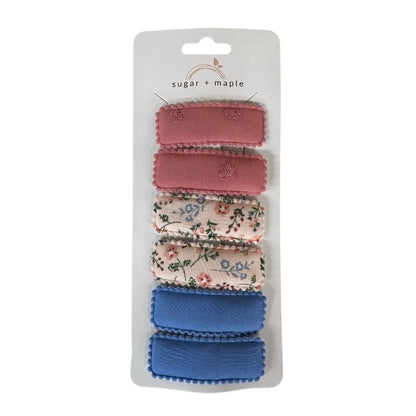 Sugar + Maple Fabric Snap Hair Clip Sets