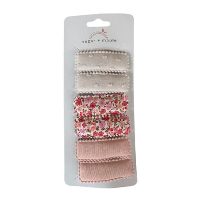 Sugar + Maple Fabric Snap Hair Clip Sets