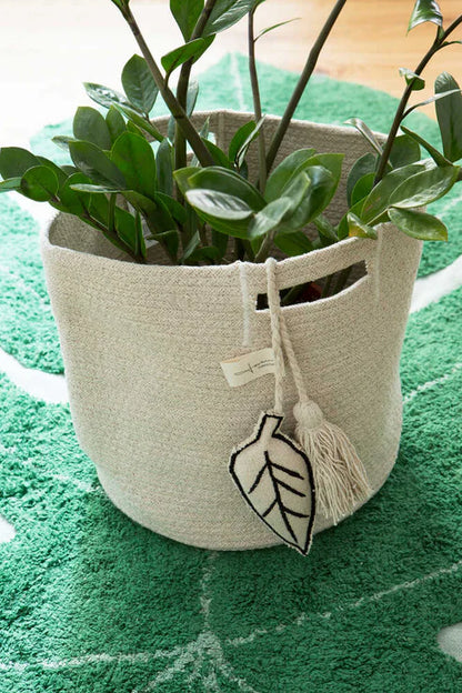 Storage Basket Leaf Natural