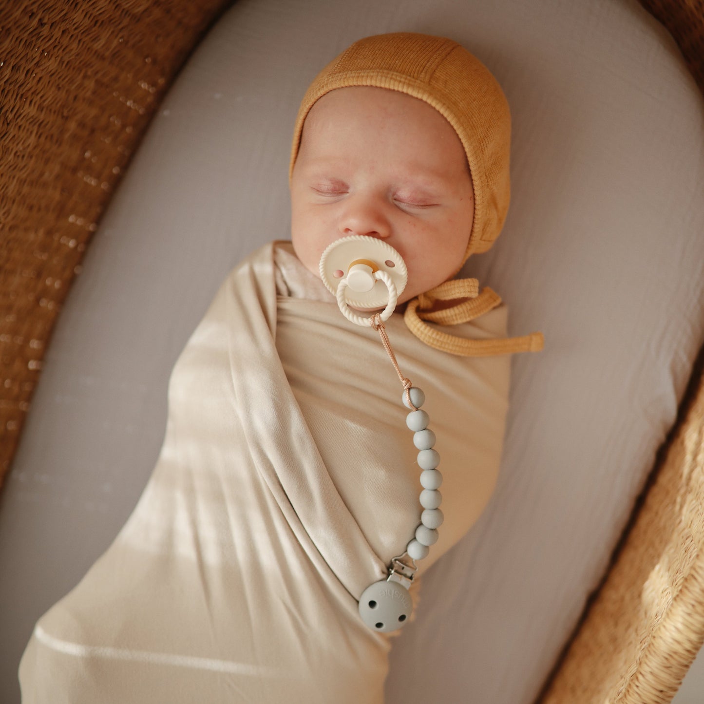 FRIGG Rope Natural Rubber Pacifier 2-Pack - Babies in Bloom