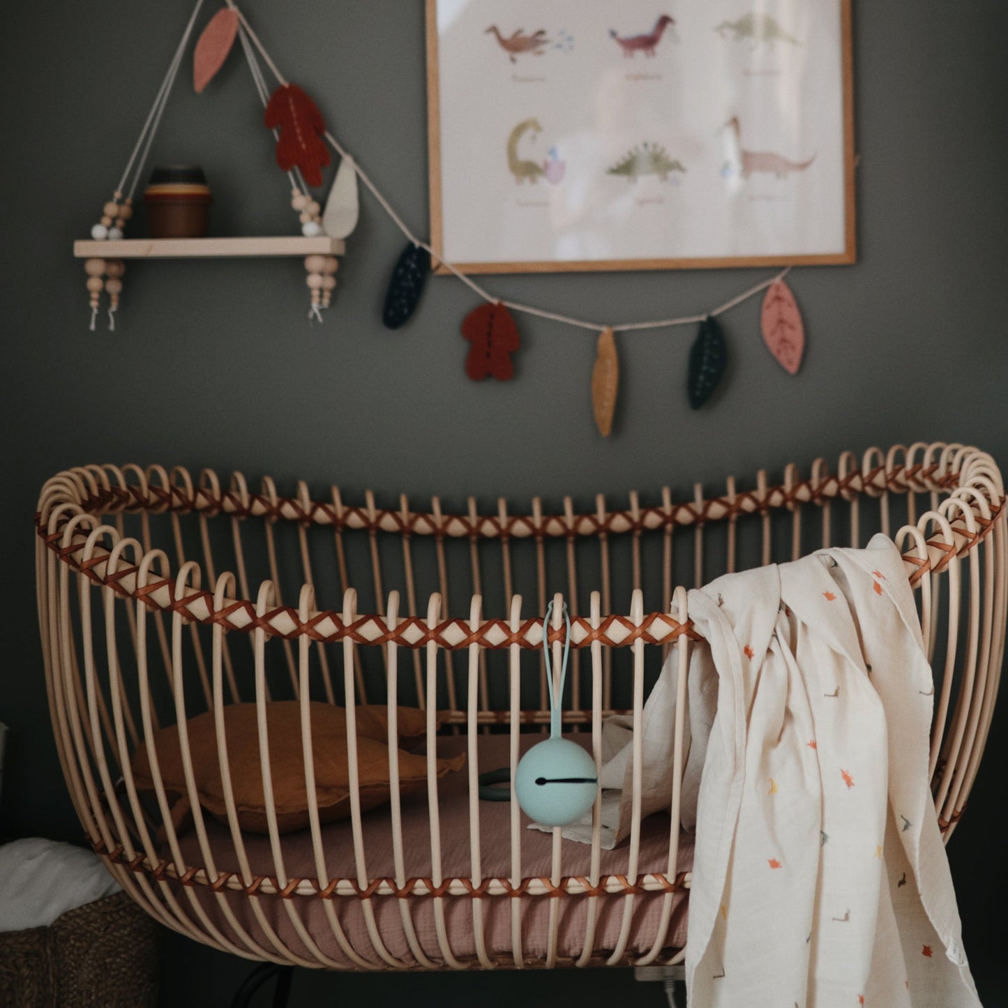 Organic Cotton Muslin Swaddle Blanket - Babies in Bloom