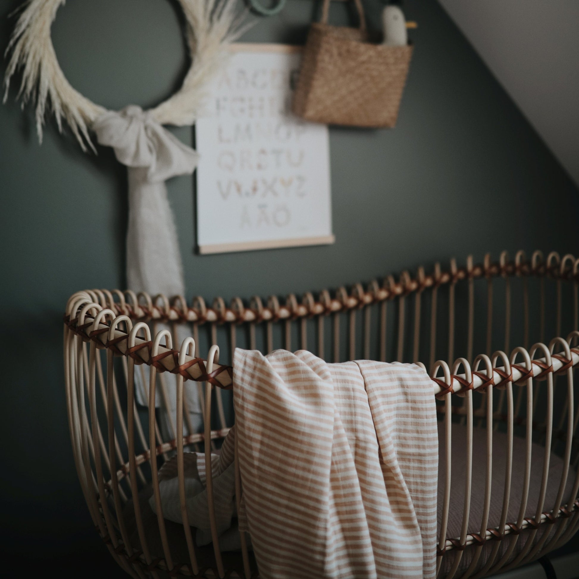 Organic Cotton Muslin Swaddle Blanket - Babies in Bloom