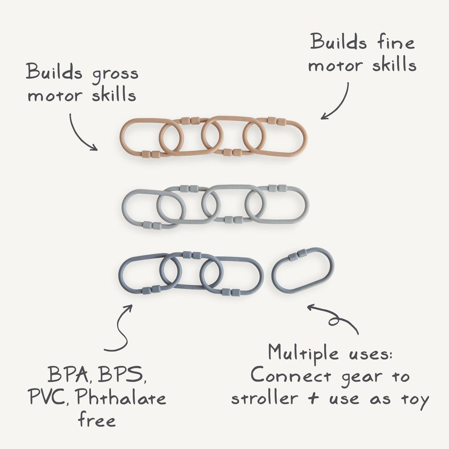 Chain Link Rings - Babies in Bloom