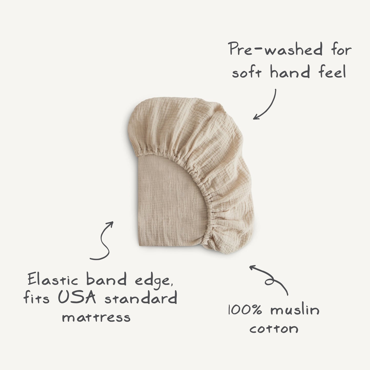 Extra Soft Muslin Crib Sheet - Babies in Bloom